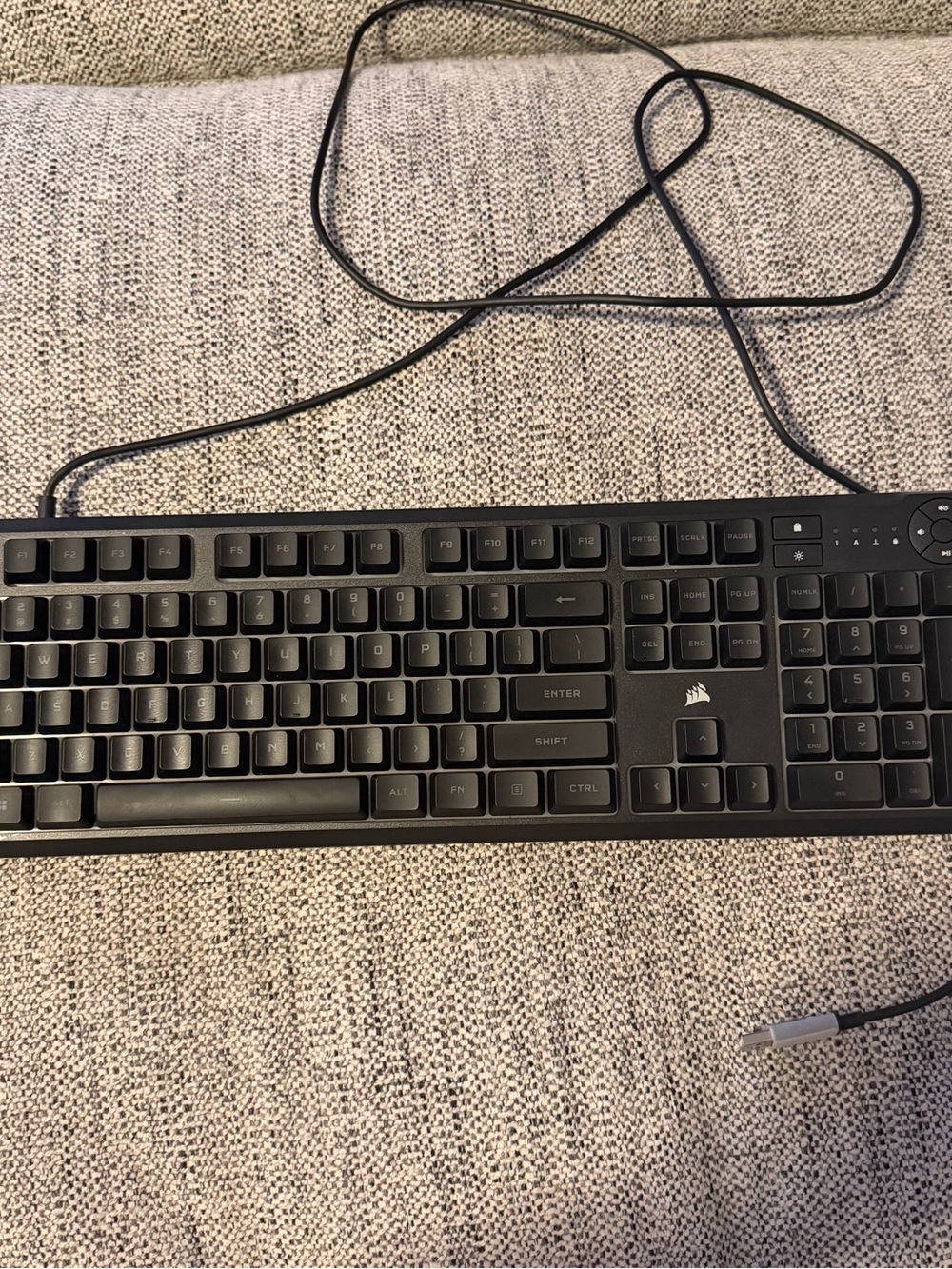 Corsair Black Full-Size Wired Light Up Keyboard